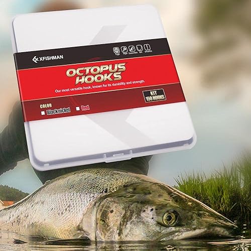 Miniatura 5 de Octopus-Hook-Fishing-Beak-Circle-Hooks-Set-Saltwater-Freshwater-Red-Black 150 Pack