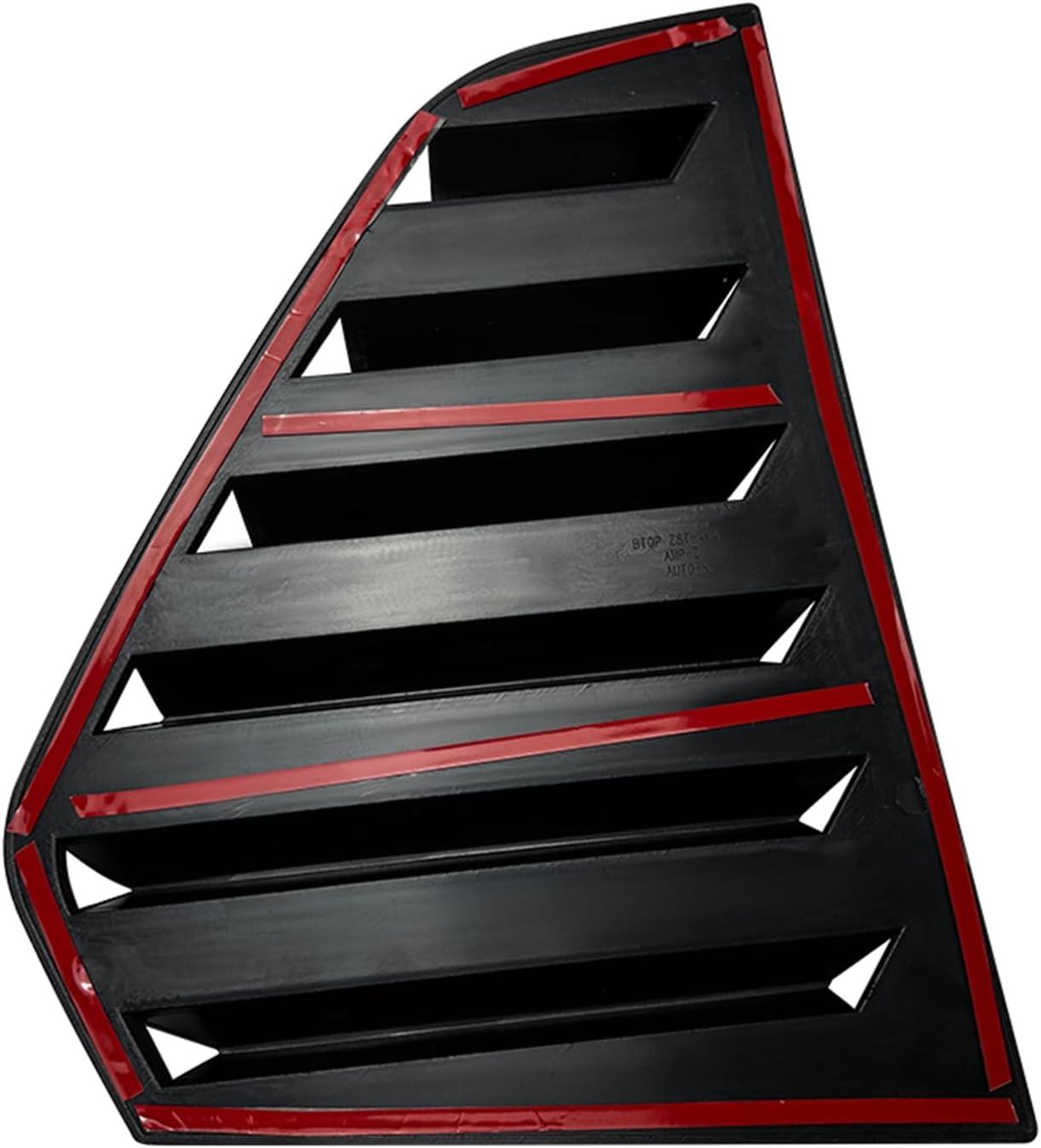 Car Rear Window Side Louver Shutter Trim For Glof 8 MK8 2020-2023 Glossy Black Carbon Fiber Look