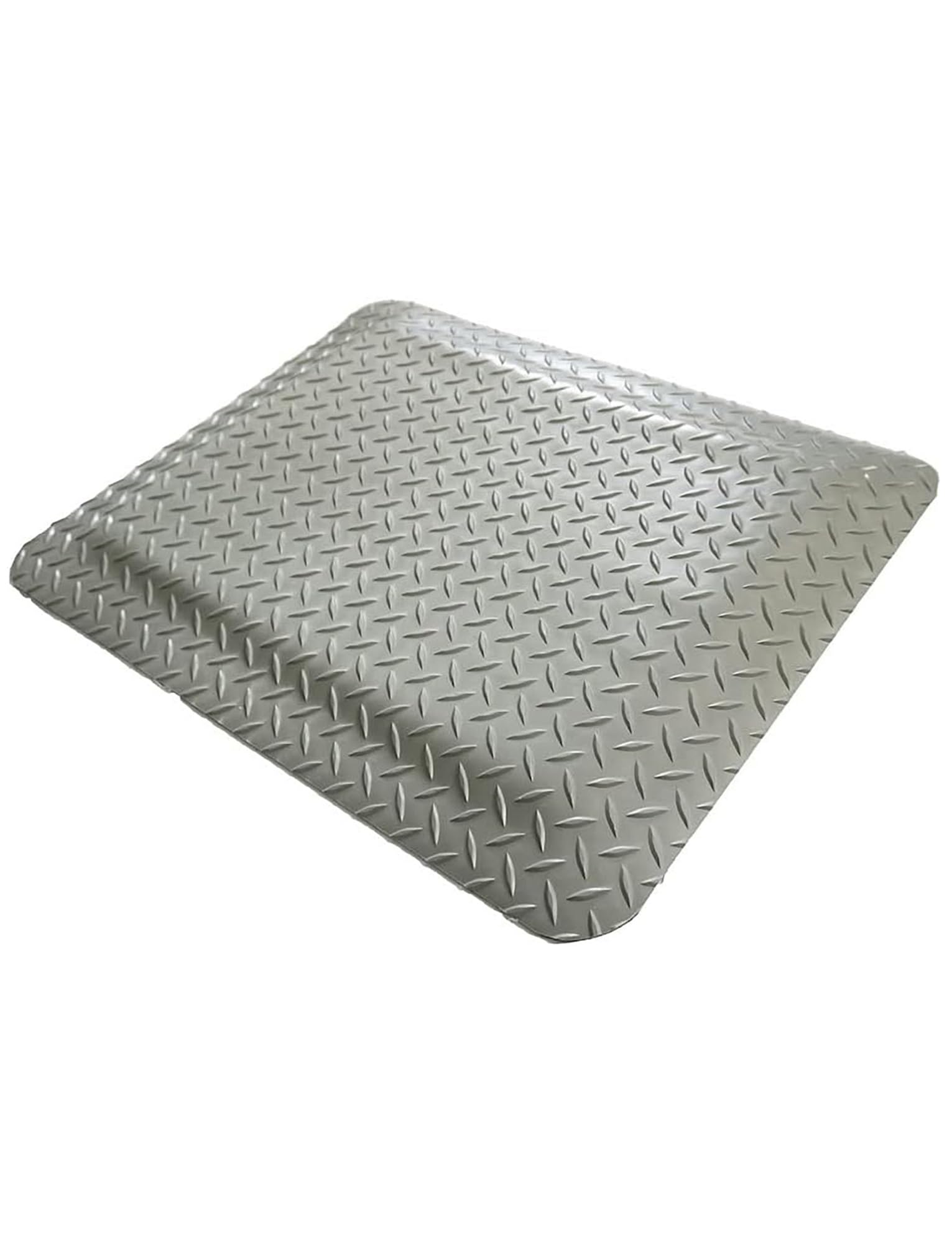 Tapis anti-fatigue contre le mal de dos en cuisine et au garage gris