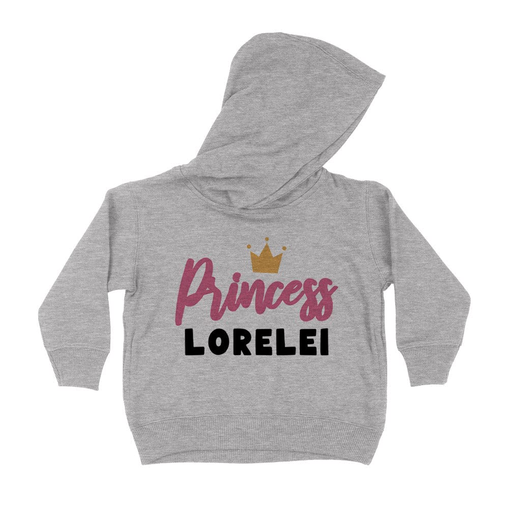 Princess Lorelei Kids Hoodie Sweatshirt Toddler 4T Heather Grey