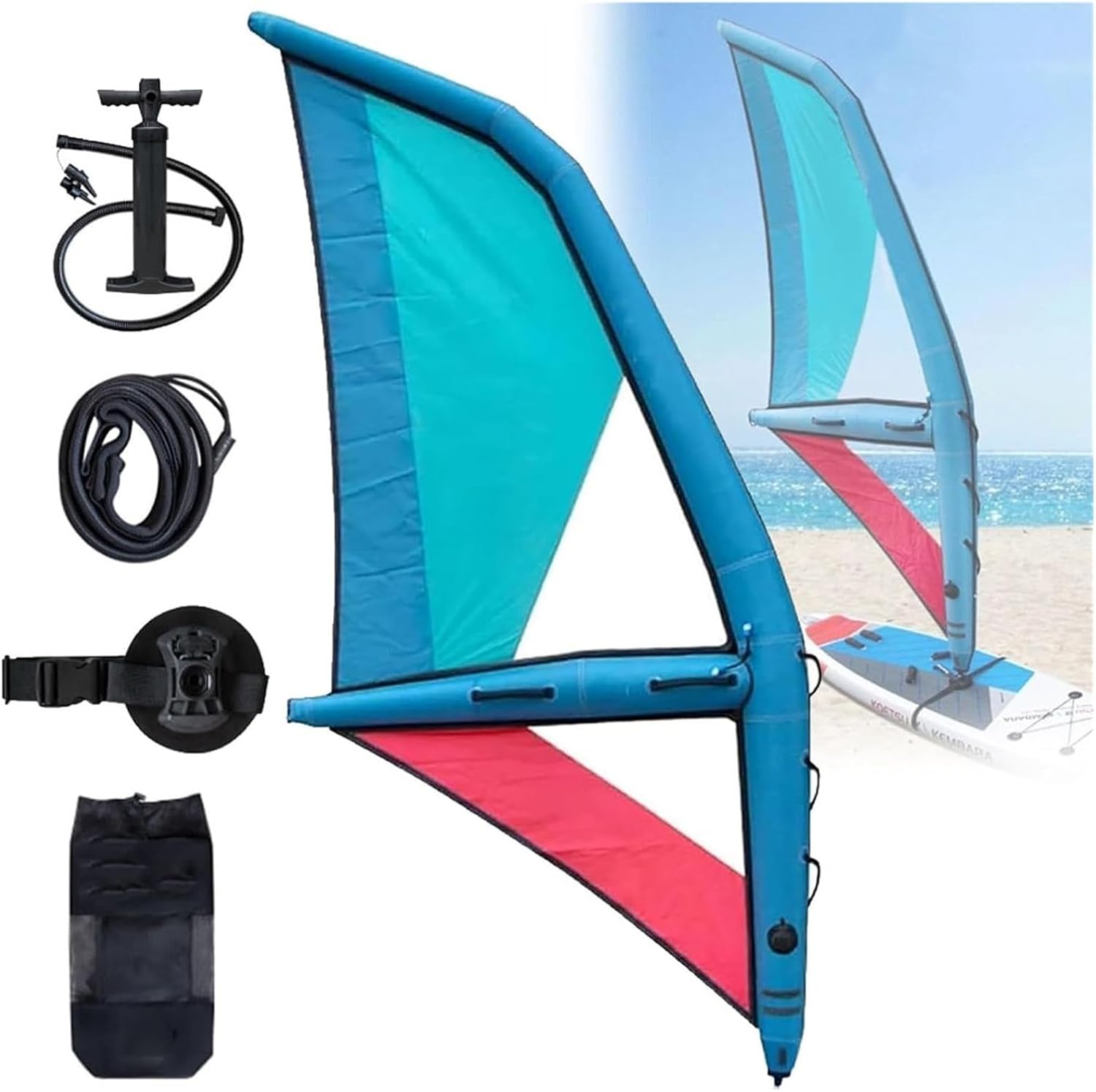 Inflatable Wing Foil,Wing Foil Kitesurfing, Inflatable Surfing Wing Professional Inflatable Wind Wing Handheld Windsurfing Wing Foil Sail Outdoor