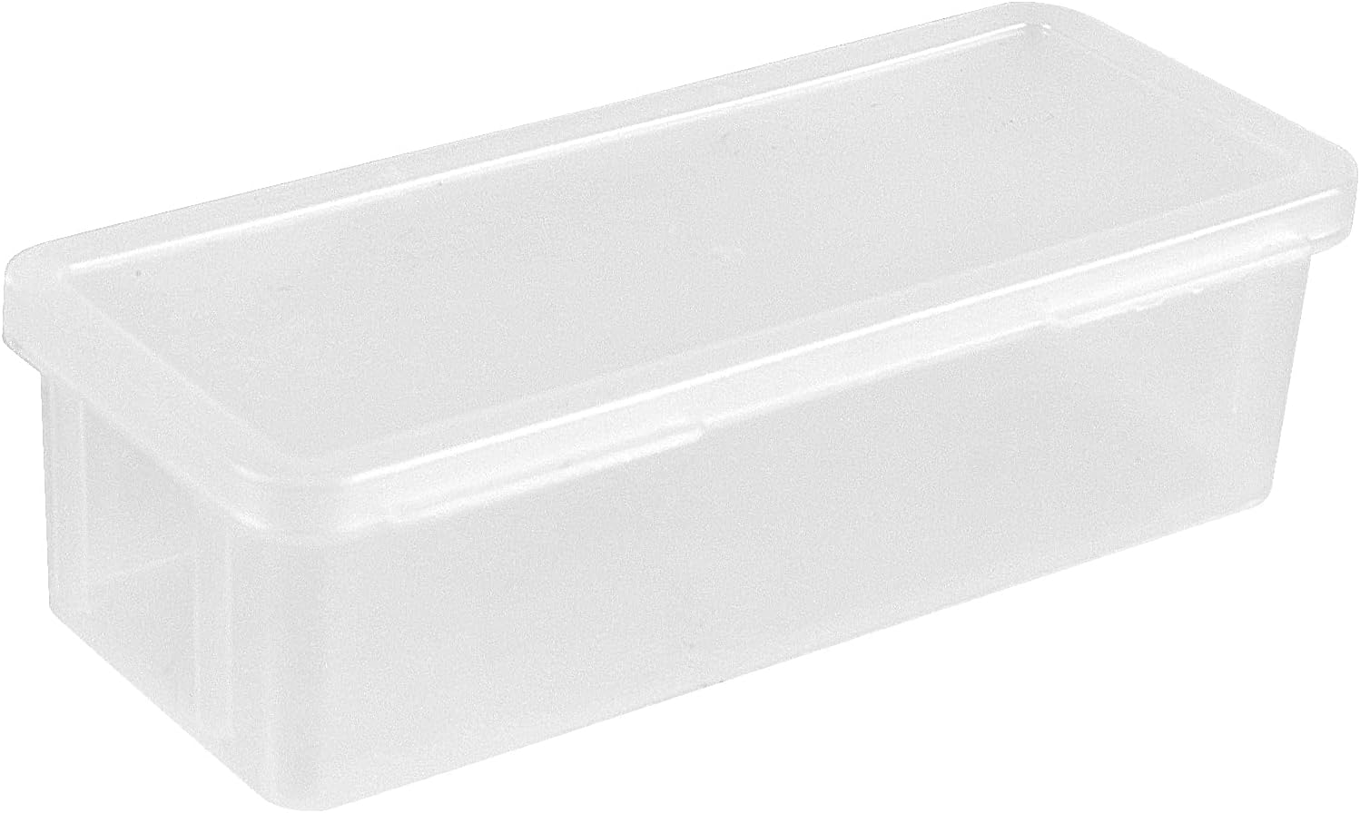 HOZEON 12 Pack Clear Pencil Box 7.5 x 2.2 x 3.1 Inch, Clear Pencil Cases with Snap Lids, Stackable Plastic Storage Boxes for Art Supplies, Crayons Brush Organizer
