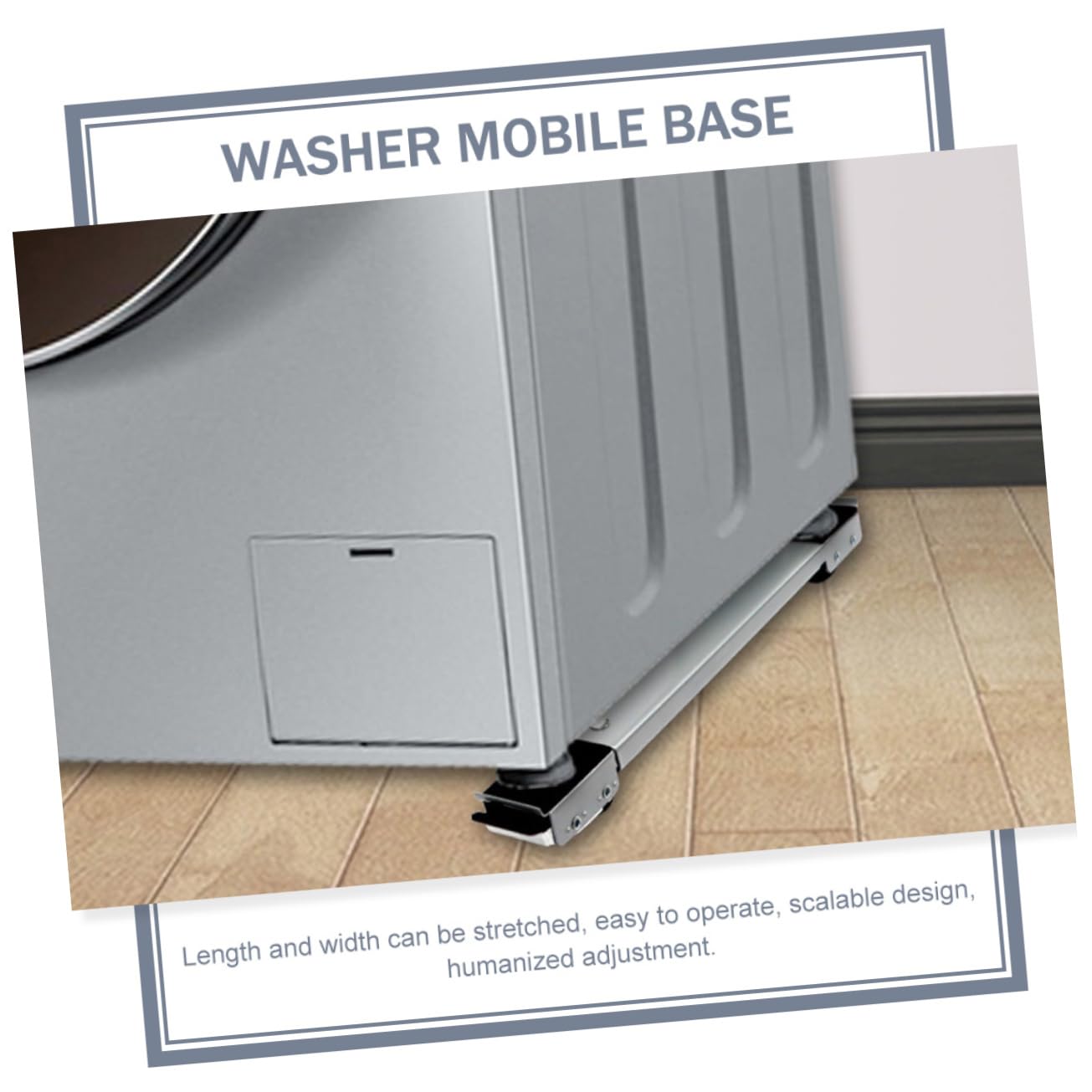 Homoyoyo 1par Base Móvil Multifuncional Para Electrodomésticos y Muebles Soporte Antivibración Para Lavadoras Secadoras Refrigeradores y Aire Acondicionado Para Facilitar El Movimiento y