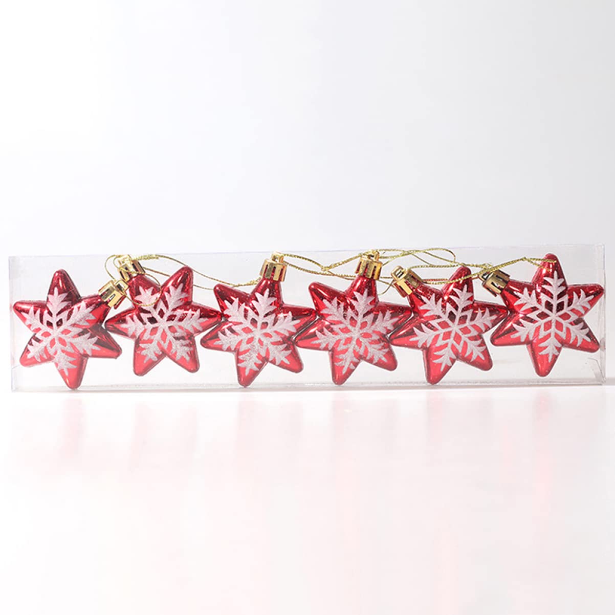 Amosfun 3 Juegos De Adornos Navideños De Estrellas Poligonales para Fiestas para Fotos De Pared De Árbol 23 Piezas X 3