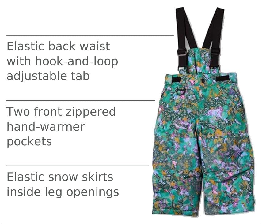 Image of Amazon Essentials Unisex Kids and Toddlers' Insulated Waterproof Ski & Snow Pants, Breathable