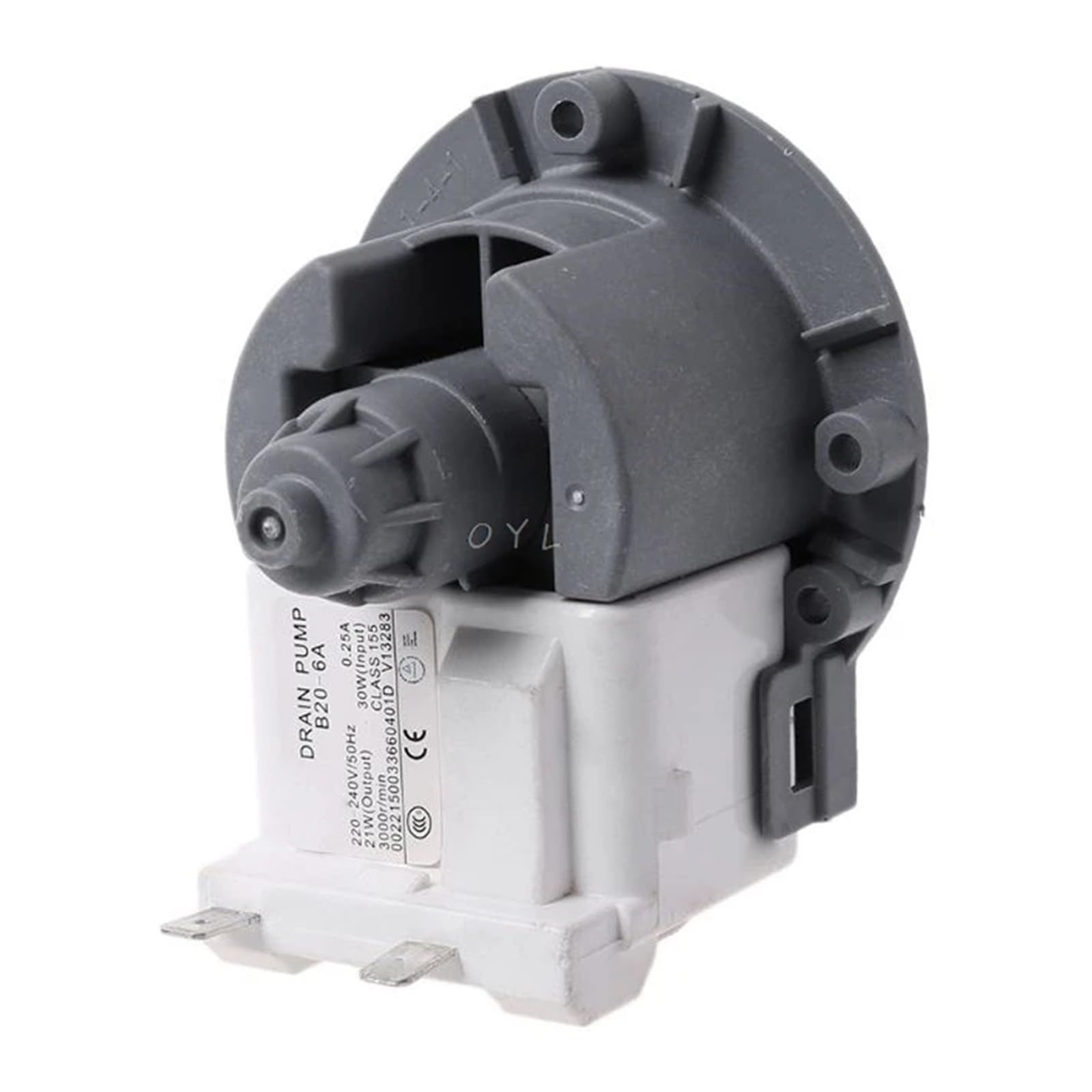 Motore Pompa di Scarico per Lavatrice 4N518059, Compatibile con Samsung | Ingresso 30W, Uscita 21W, Corrente 0.25A; Struttura in Plastica e Metallo; Contenuto 1 pezzo