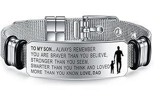 To My Son Bracelets Personalized Gift