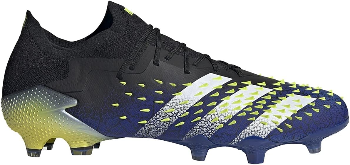 adidas Predator Freak.1 Firm Ground Cleat - Men's Soccer Core Black/White/Solar Yellow