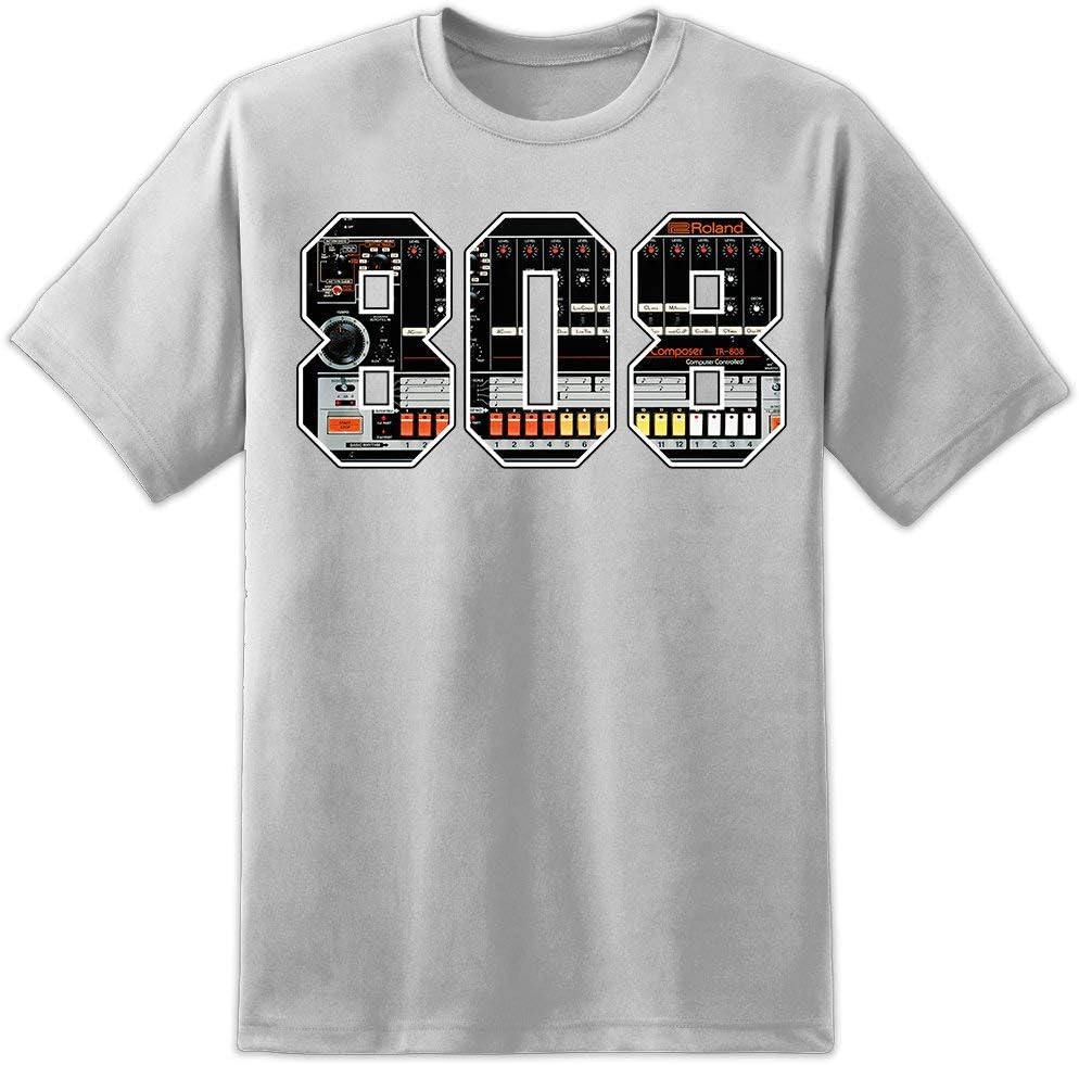 Digital Pharaoh TR808 - White Technics Synth Producer T Shirt TB303 808 707 909 Akai Pioneer CDJ2000 Rekordbox