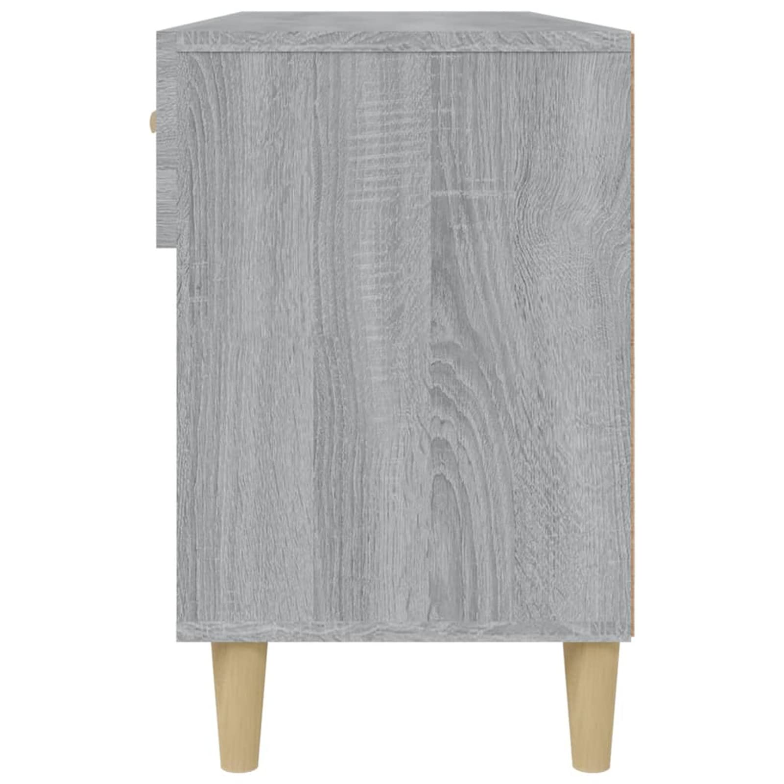 Homgoday Scarpiera Grigio Sonoma 102x35x55 cm in Legno Multistrato, Arredo, Scaffale Portascarpe Organizzatore per Scarpe Stoccaggio Salva Spazio per Corridoio