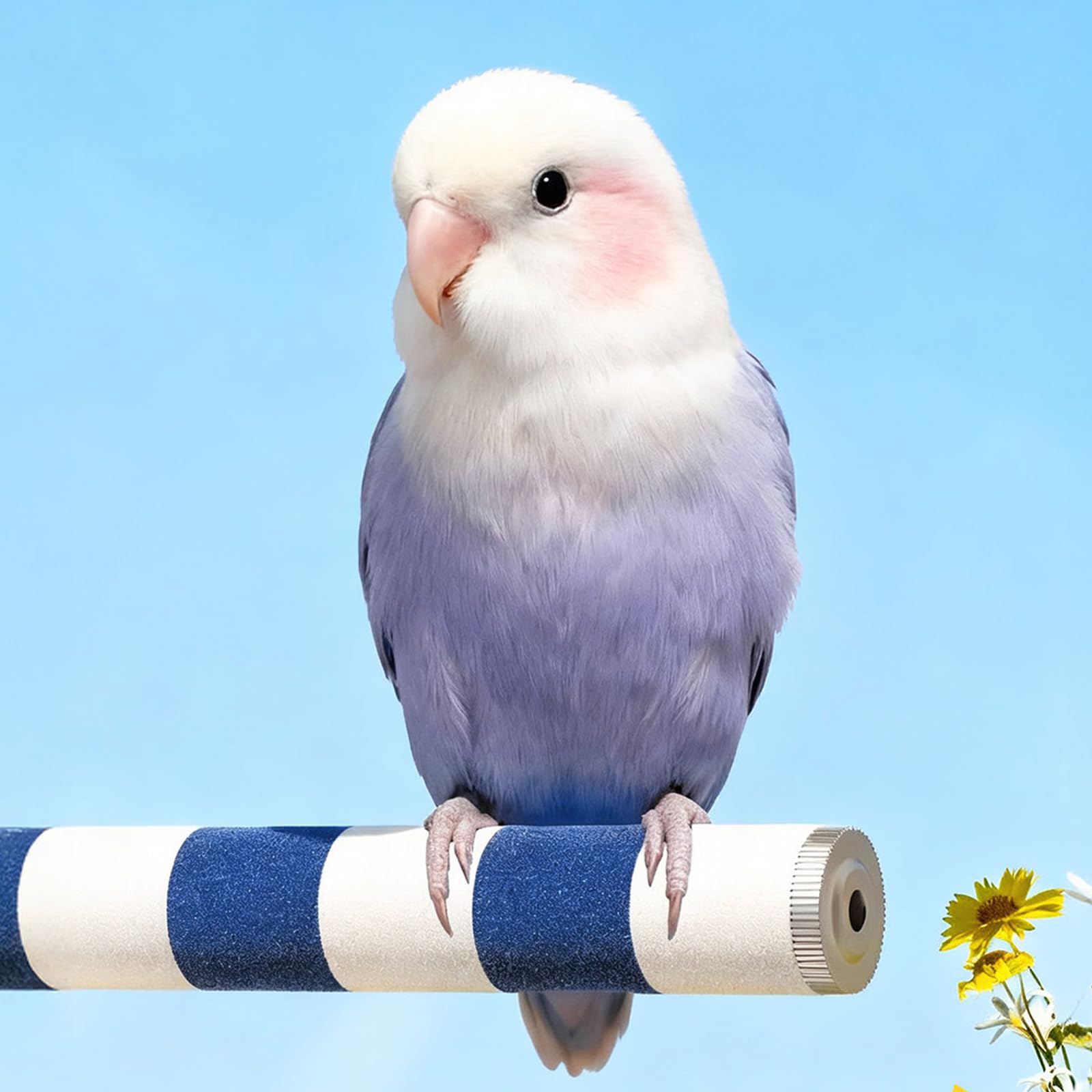 Lot de 2 perchoirs pour oiseaux résistants aux griffures - Pour le soin des pieds des oiseaux - Entretien sûr des griffes des perroquets