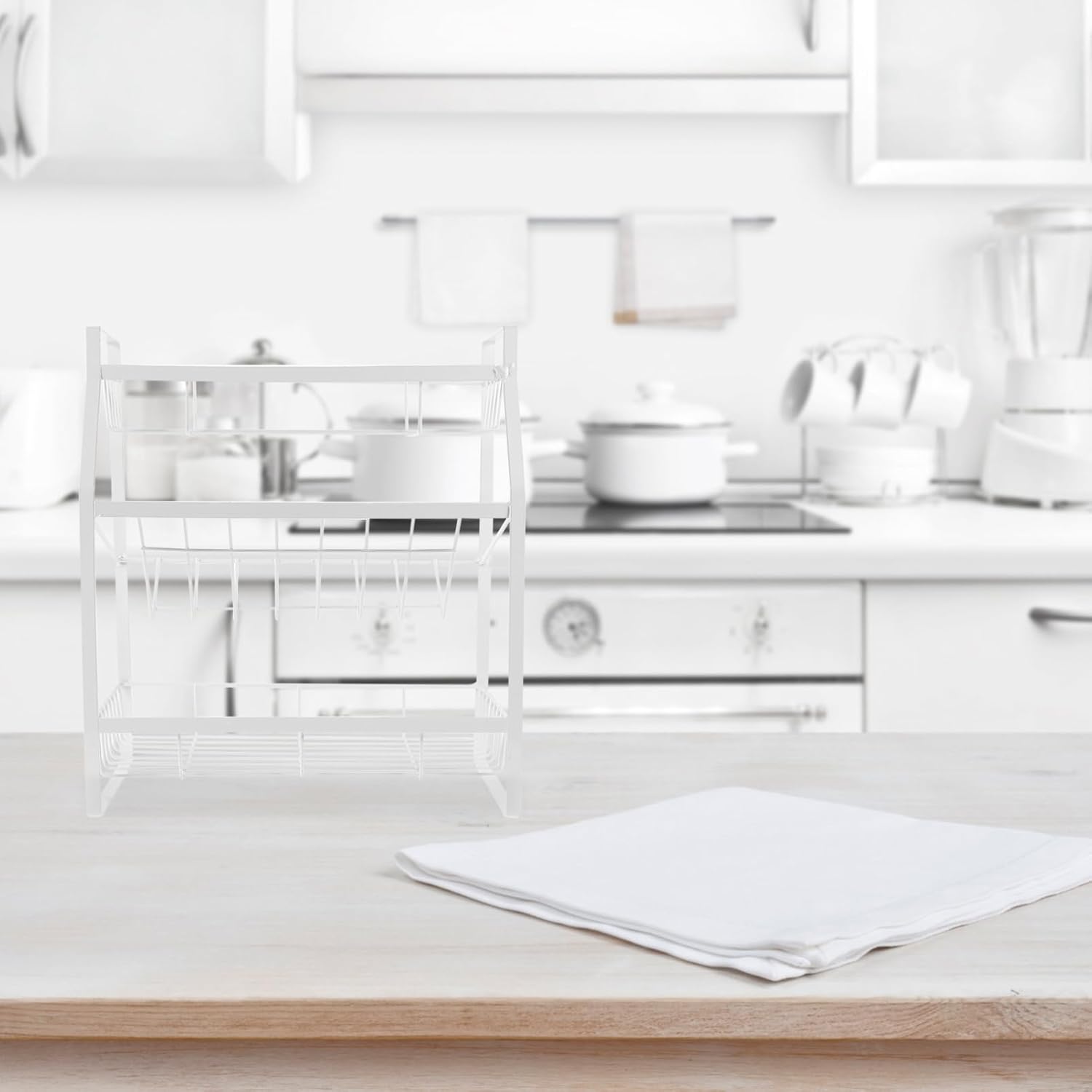 PRETYZOOM 1Pc Multi Storage Rack Practical Slip Organizer for Kitchen and Bathroom for Spice Jars Condiments and Space