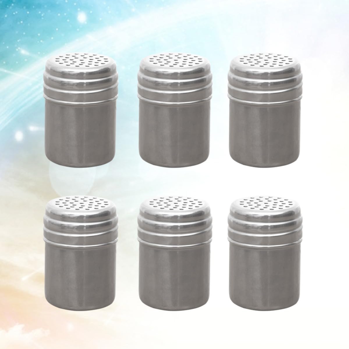 12pcs Metal Pepper Shaker Bottle for Powdered Sugar and Bbq Use