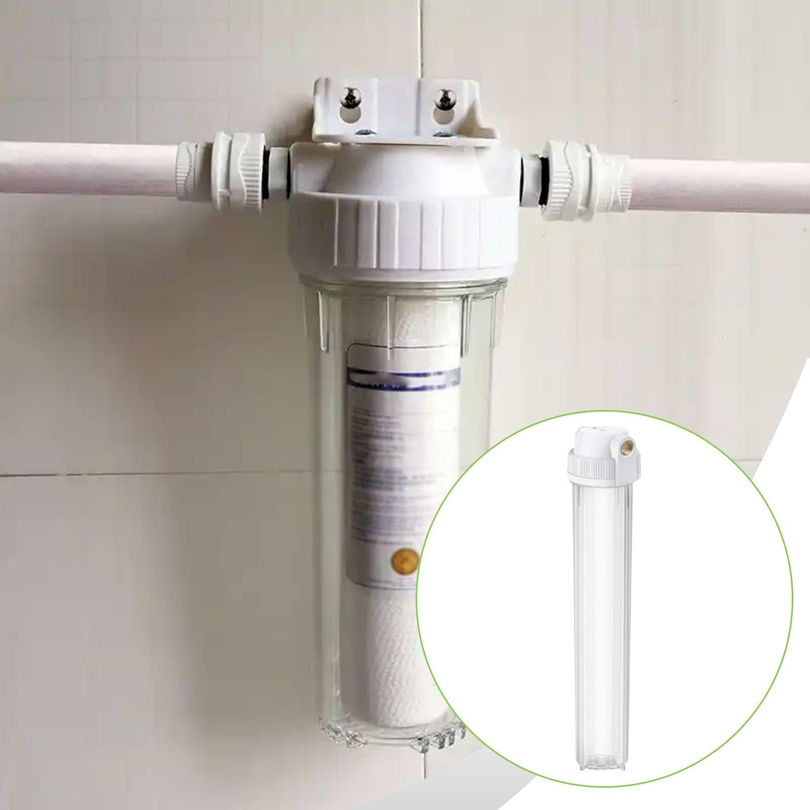 Fenteer Carcasa de Filtro Transparente Estuche para Filtro de Agua Accesorios para Botellas de Agua de Gran caudal, 4 Puntos