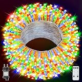  Toyete Luces Navidad Exterior 400 Led 40M 8 Modos IP44 Impermeable con Temporizador Guirnalda Luces Exterior Interior Multicolor Decoracion para Arboles de Navidad, Bodas, Patio, Jardines