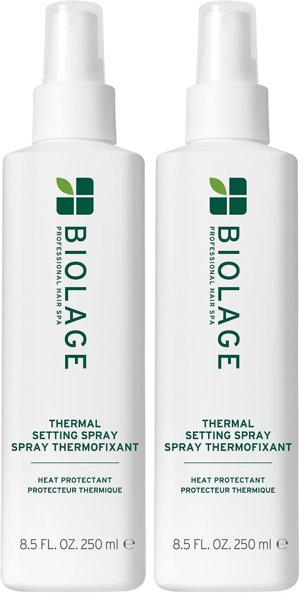 Biolage Thermal Setting Spray - Strengthens Hair,Guards Against Heat Styling,Hair Spray,Vegan,Paraben-Free,8.5 Fl Oz,(Pack of 2)