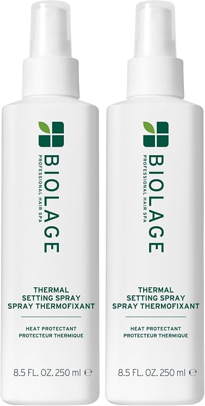 Biolage Thermal Setting Spray - Strengthens Hair,Guards Against Heat Styling,Hair Spray,Vegan,Paraben-Free,8.5 Fl Oz,(Pack of 2)