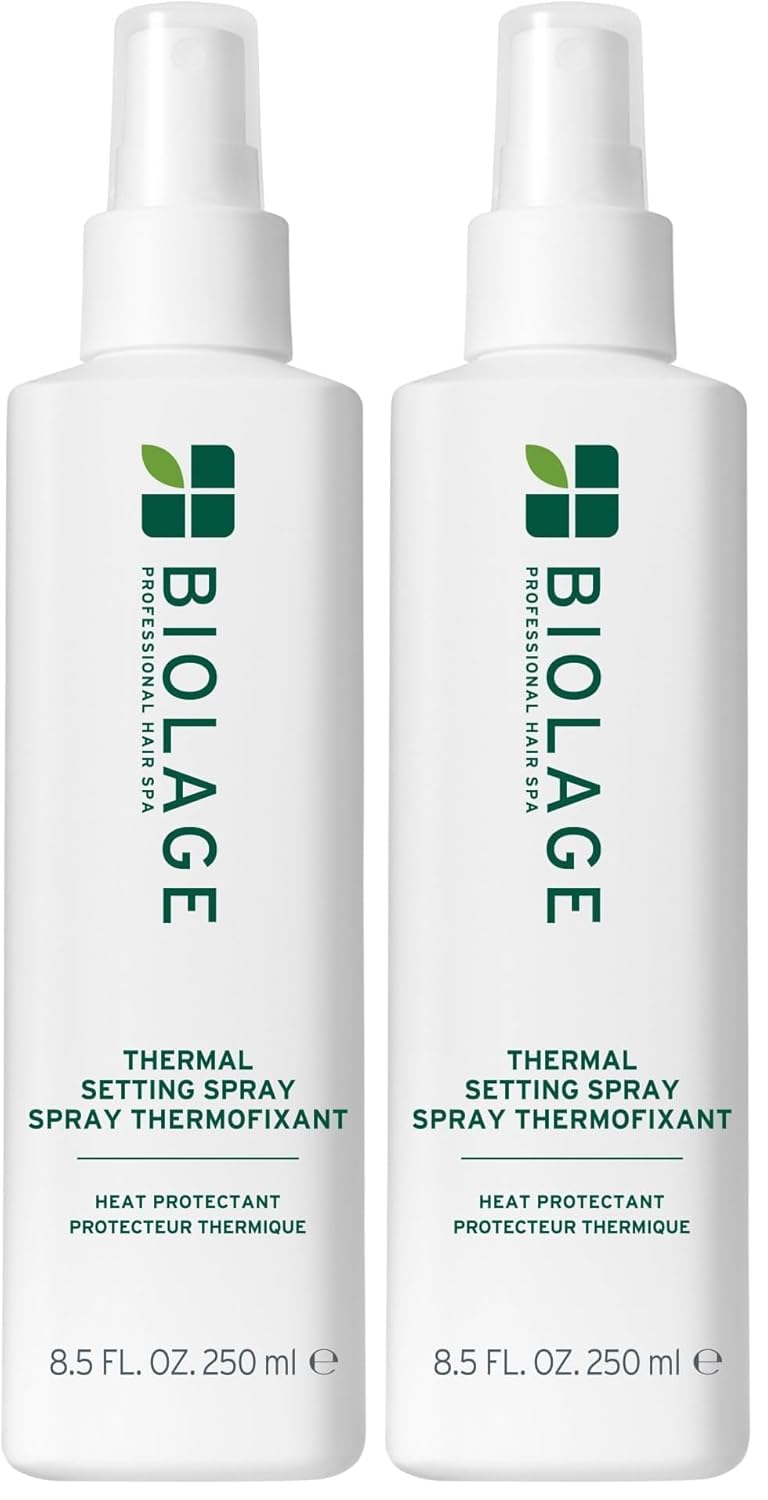 Biolage Thermal Setting Spray - Strengthens Hair,Guards Against Heat Styling,Hair Spray,Vegan,Paraben-Free,8.5 Fl Oz,(Pack of 2)