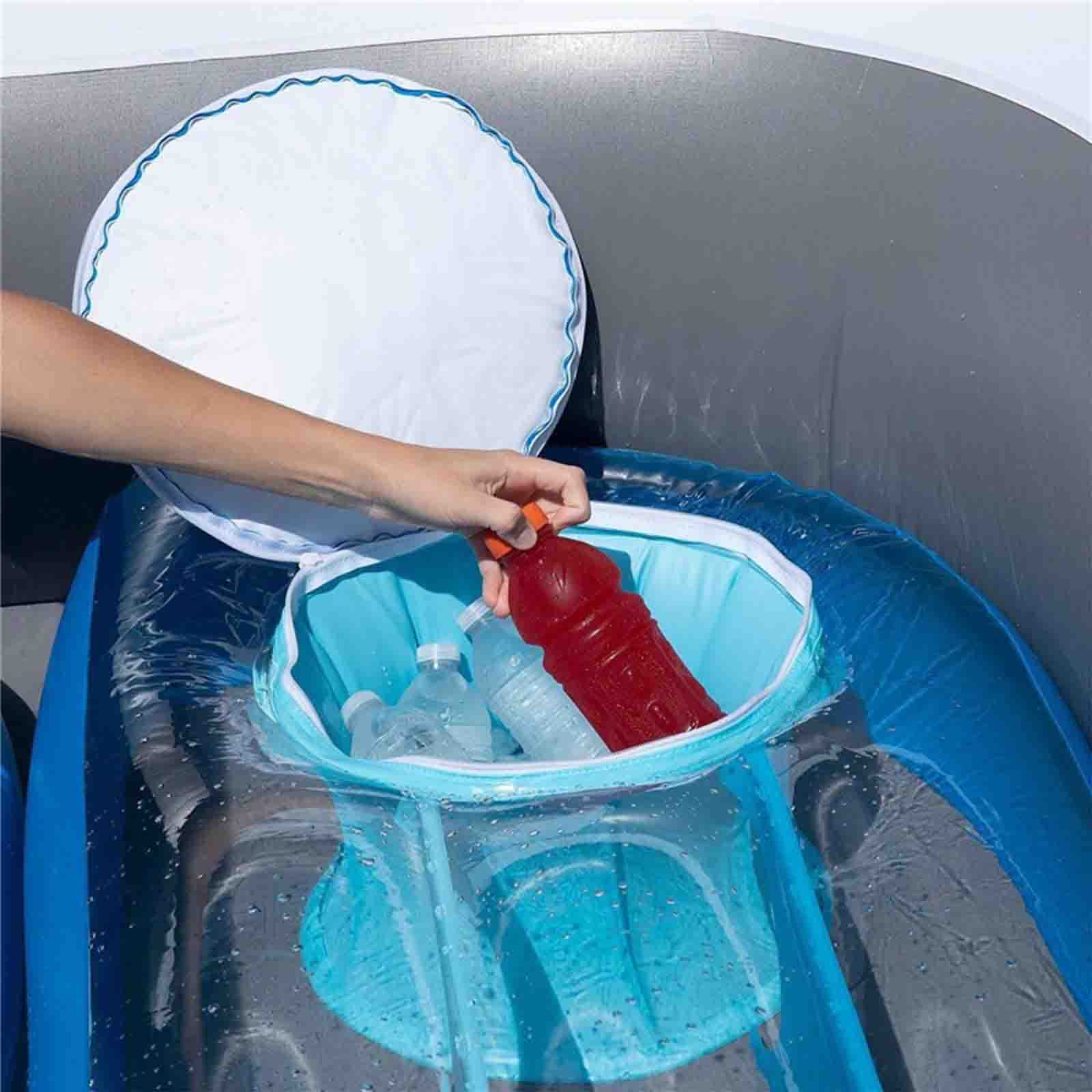 FJAUOQ Barca Galleggiante Gonfiabile Piscina Gonfiabile Galleggiante Gonfiabile Portatile All'aperto in PVC di Grandi Dimensioni per Piattaforma Galleggiante Oceano Lago 4-6 Persone