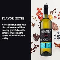Vista 2 de Lussory Alcohol Chardonnay Premium eliminado 0.0% vino blanco desalcoholizado sin alcohol de España, bajo en calorías, bajo azúcar, certificado