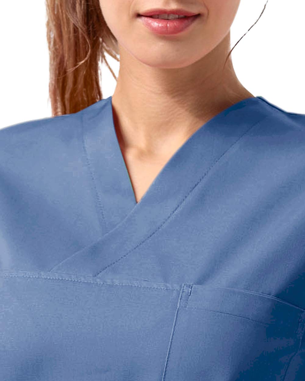 CLINIC DRESS Schlupfkasack im Doppelpack Unisex Kasacks Schlupfhemd für die Pflege oder Medizin in 100% Baumwolle 60 Grad Wäsche