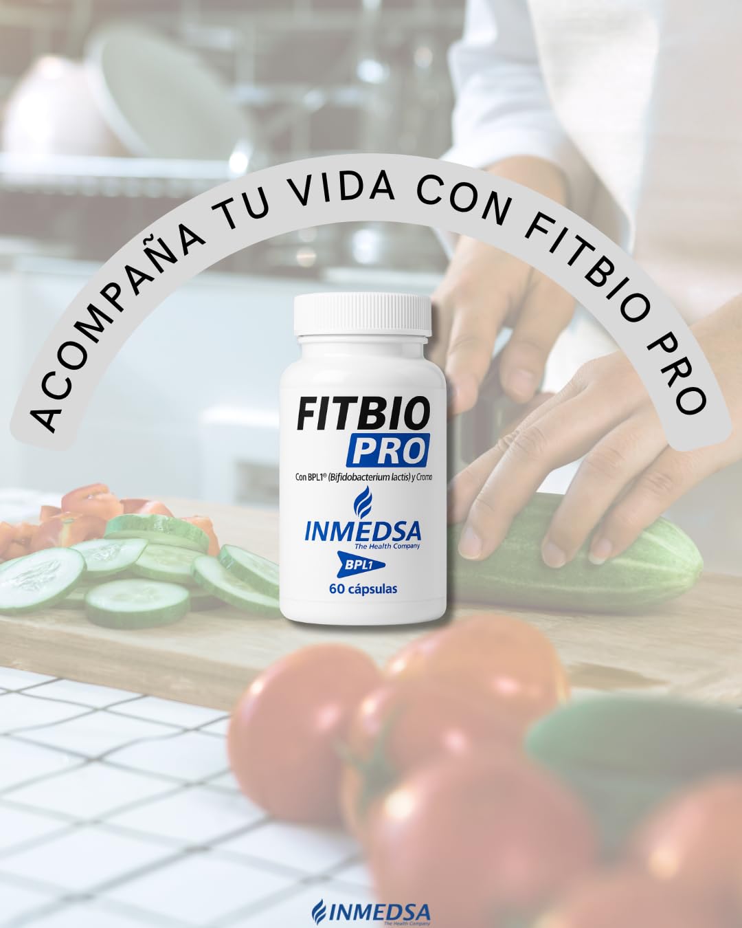 Fit Bio PRO | con BPL1® HT + Cromo | Suplemento Natural | Apoyo al Metabolismo | Bienestar Digestivo | Digestiones Ligeras | Menos Hinchazón | 60 Cápsulas | INMEDSA - The Health Company