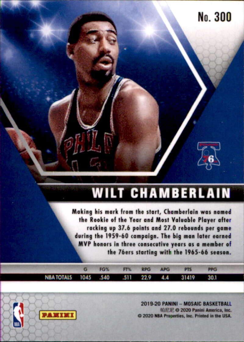 Amazon.com: 2019-20 Panini Mosaic #300 Wilt Chamberlain
