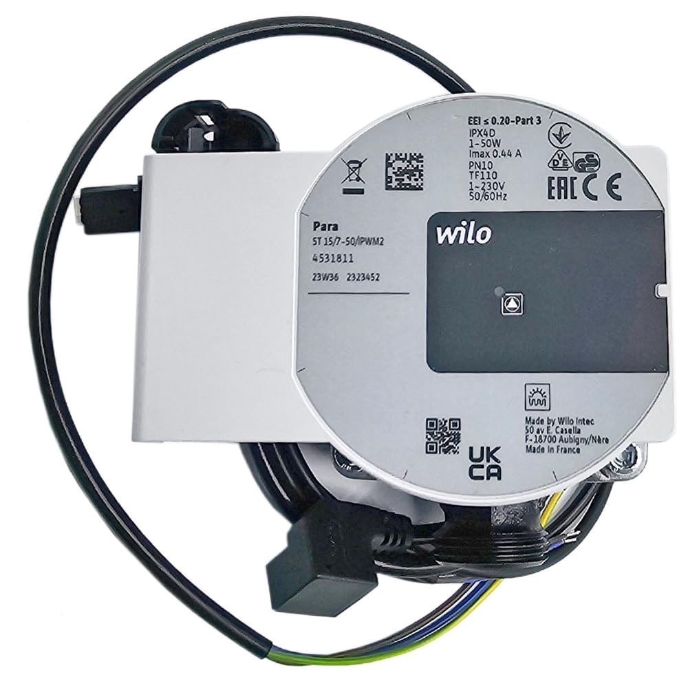 WILO Yonos Para ST15/7 IPWM2 Hocheffizienzpumpe – Solarpumpe/Umwälzpumpe mit PWM-Steuerung für Heizungs- und Solarthermieanlagen, 230V