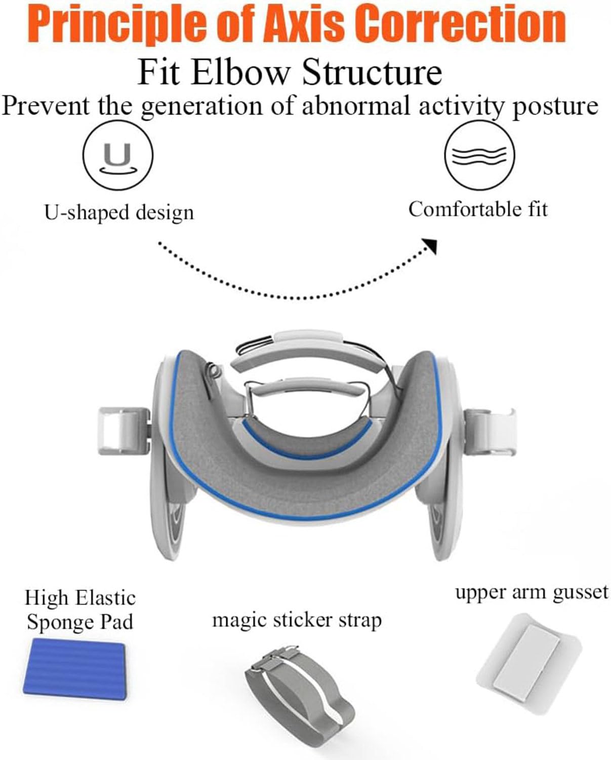 Ellenbogenbandage-Armtrainer, Ellenbogengelenk-Rehabilitationsgerät mit Air Bag-Druckbeaufschlagung und Winkelskala, Einstellbarer Winkel von -15° bis 150°, für Armfrakturen