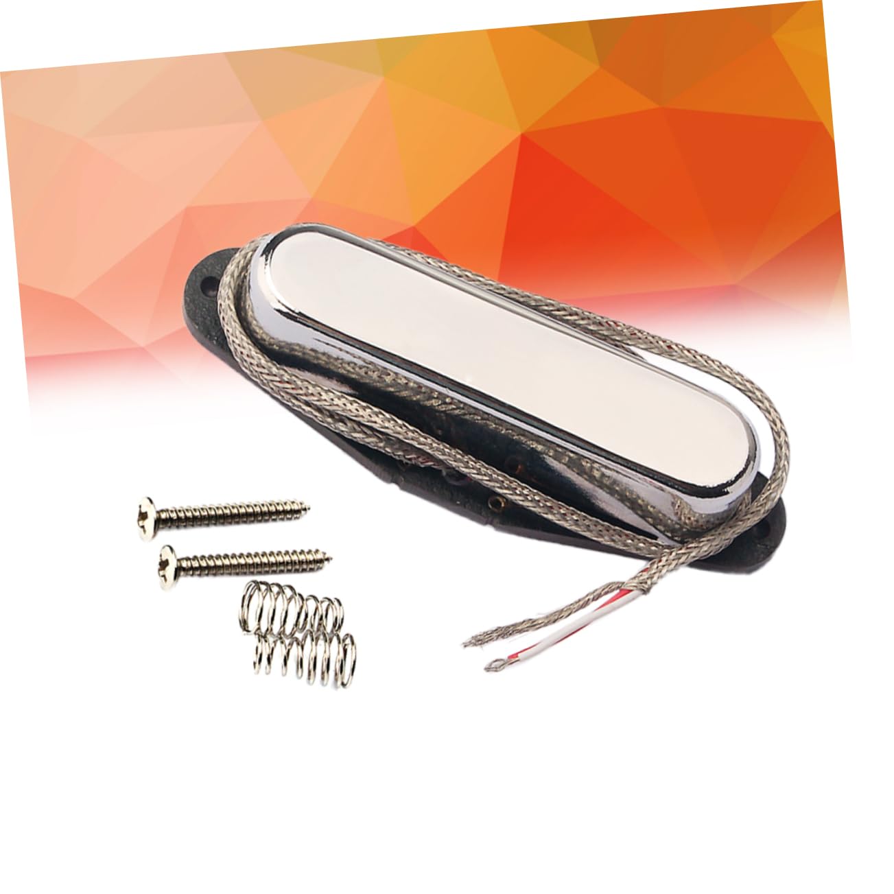 Pickup per Chitarra Elettrica Vintage V Gma01 Set da 5 | Bassi, Bobina in Fibra e Supporto Abs Nero, Piastra Base in Rame, 5 Magneti