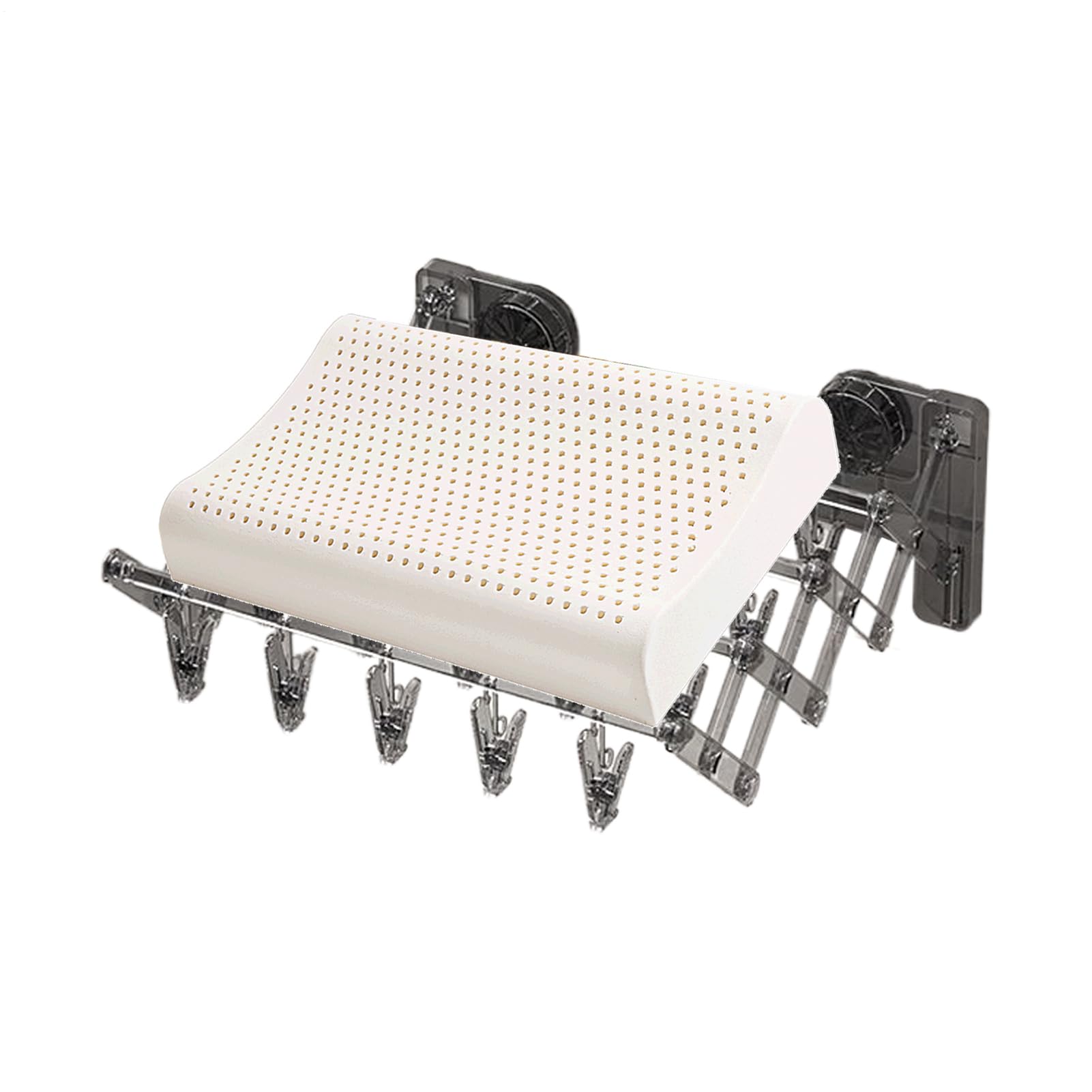 Séchoir à chaussettes à ventouse pliable gain de place pour la buanderie
