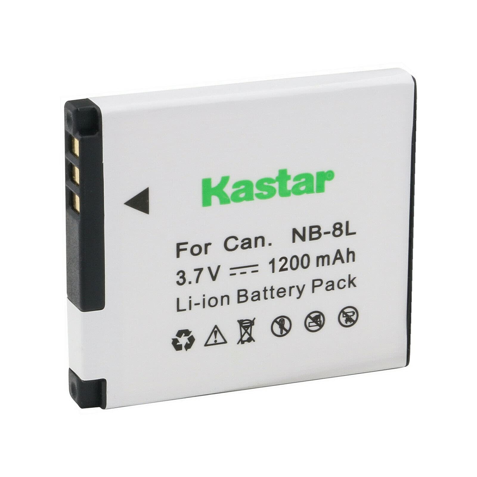 Amazon.com : Kastar 1-Pack NB-8L / NB-8LH Battery 3.7V 1200mAh