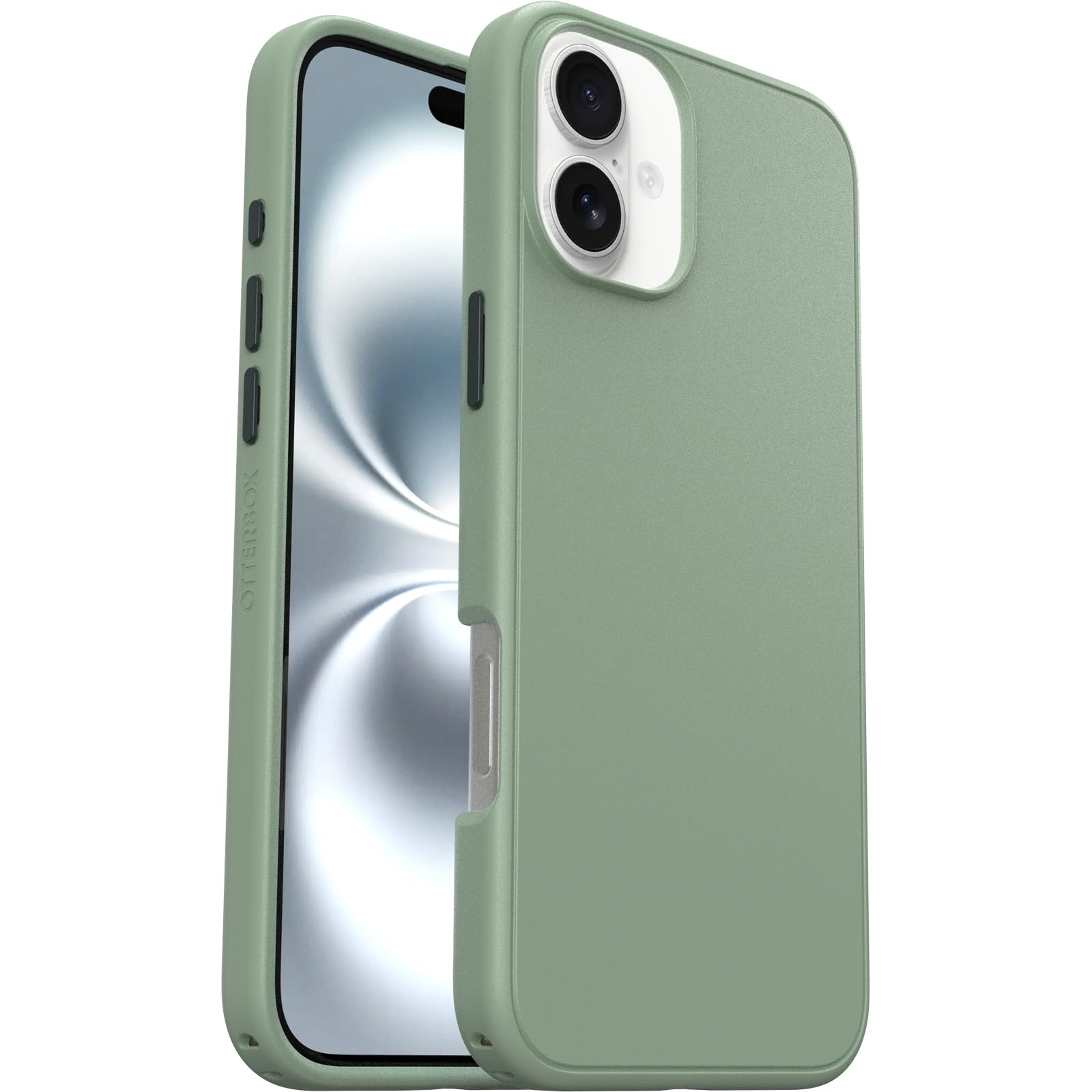 Etui OtterBox Symmetry Series MagSafe do iPhone 16 Plus, odporne na wstrząsy, odporne na upadek, smukłe etui ochronne, trzykrotnie wyższa wytrzymałość niż wymagana zgodnie z normą wojskową, Zielony