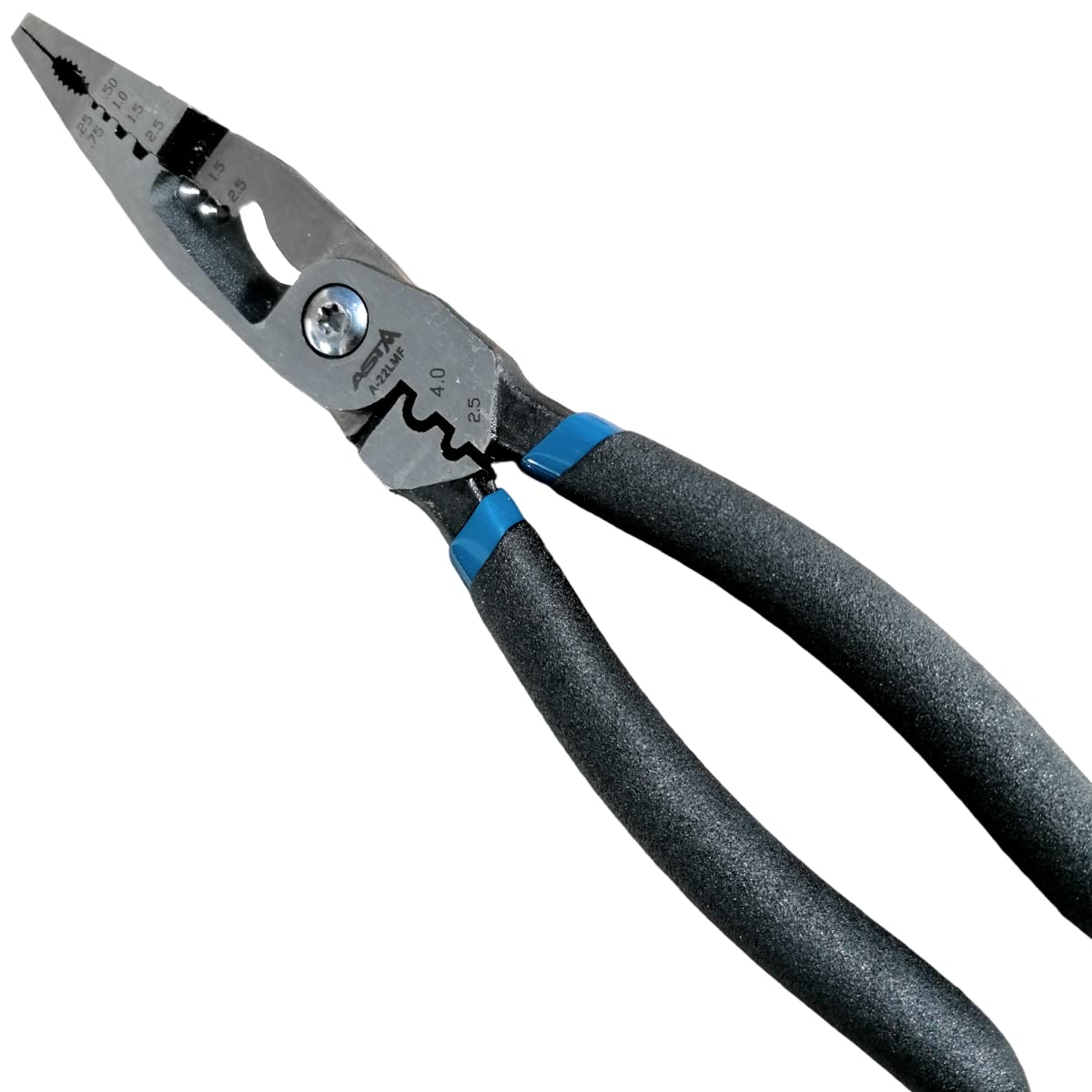 SIO Alicate Profesional para Cables, Terminales y Alambres – Herramienta para Pelar, Cortar y Crimpar Terminales Eléctricos Faston y Conectores – Alicate Electricista Automoción Taller Pro