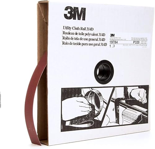 Rollo de tela 3M 314D, 1 pulgada x 50 yardas P320 peso J