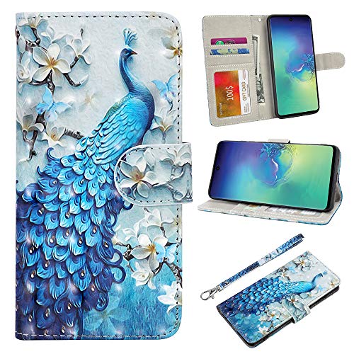UrSpeedtekLive Galaxy S20 Plus Case, Galaxy S20 Plus Wallet Case, Premium PU Leather Wristlet Flip Wallet Case Cover with Card Slots & Stand for Samsung Galaxy S20 Plus - Peacock UrSpeedtekLive Galaxy S20 Plus Case, Galaxy S20 Plus Wallet Case, Premium PU Leather Wristlet Flip Wallet Case Cover with Card Slots & Stand for Samsung Galaxy S20 Plus - Peacock