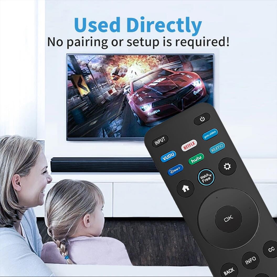 Universal-Fernbedienung für VIZIO All Smart TV, XRT260 Fernbedienung, Ersatz für VIZIO TV Smartcast 4K D-Serie E-Serie M-Serie P-Serie V-Serie (ohne Sprachfunktion)