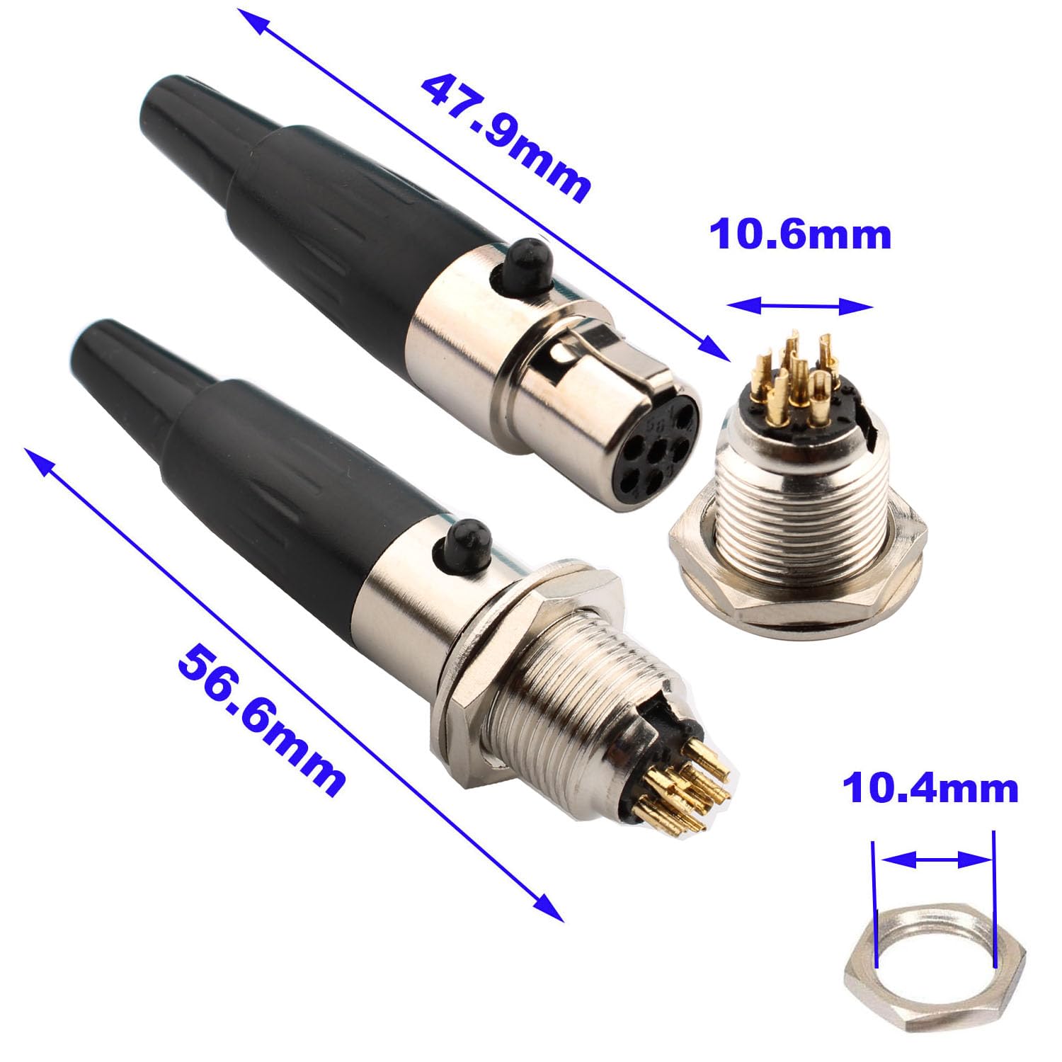SOUNDSATION SXLR01F-B Connettore XLR 3P Femmina in Metallo