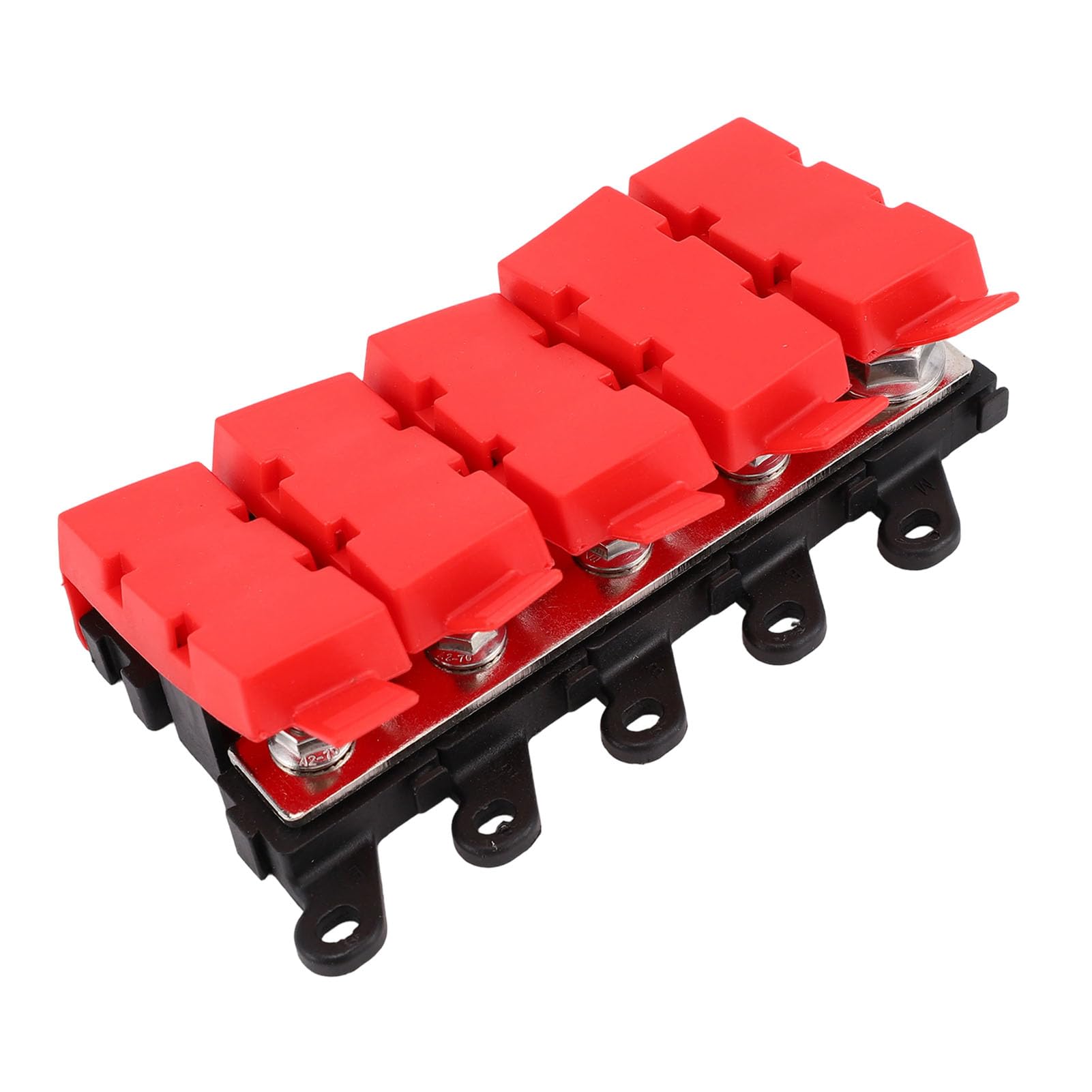 Portafusibles de alta corriente 200 A, diseño a presión para equipo eléctrico de coche, barco, autocaravana, cableado limpio para automóviles, marina, 13 x 7,9 cm, acero inoxidable