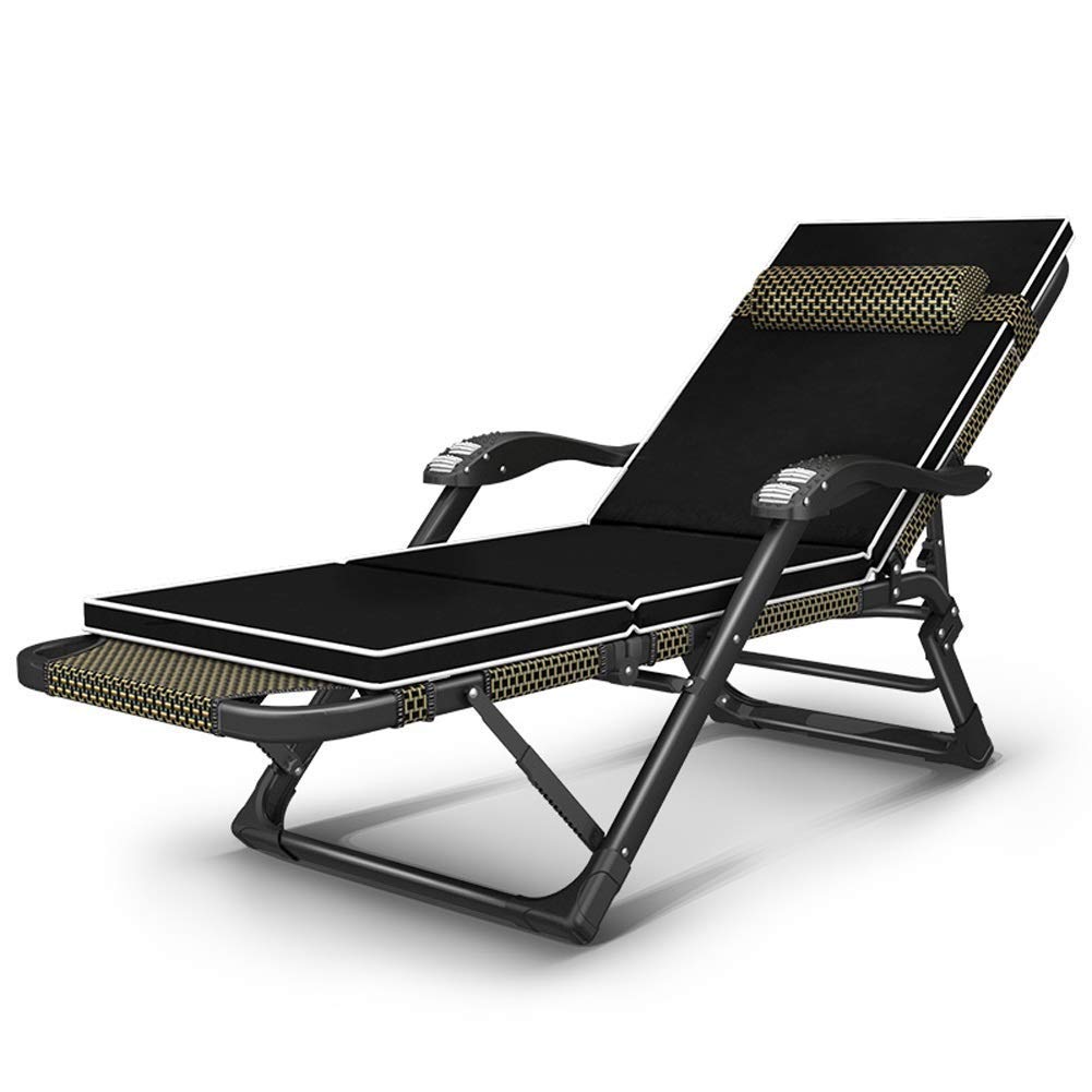 Chaise longue inclinable pliante pour soulager le dos avec accoudoir massant