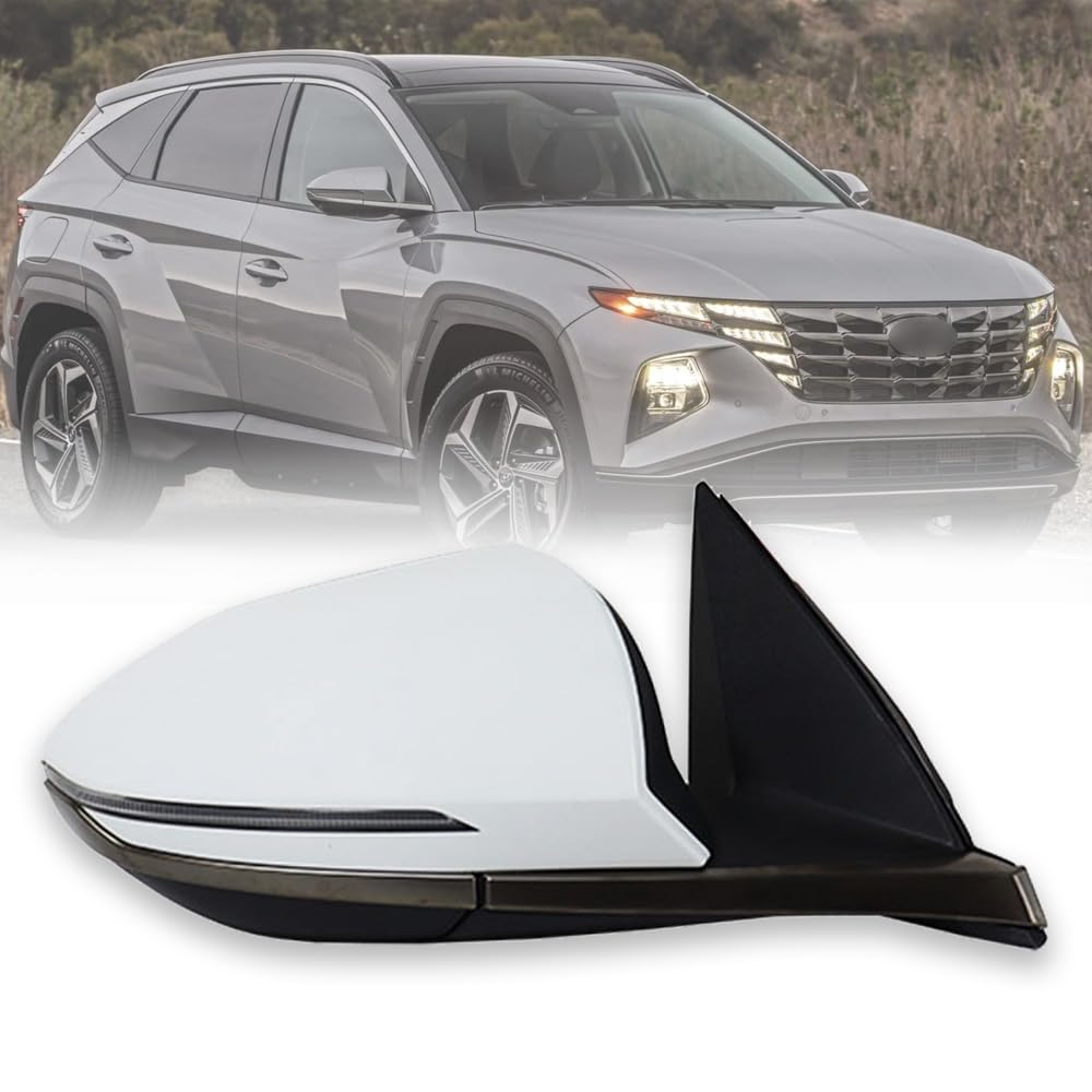 TiJeRa Espejo Exterior De Coche Para Hyundai Tucson L 2020 2021 2022 2023 Conjunto De Espejo Lateral
