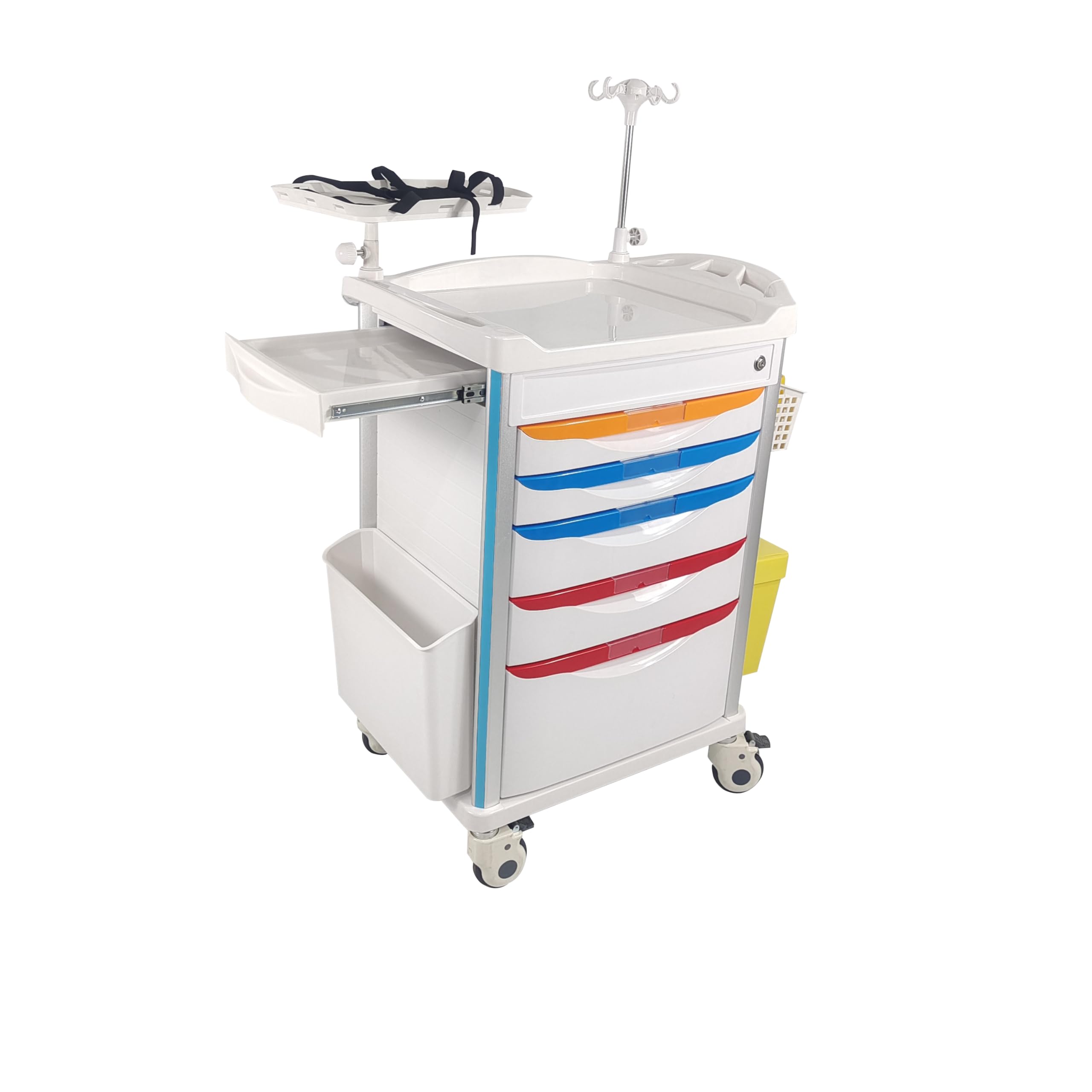Notwagen mit 5 Schubladen Mobile Medical Notfall Trolley Crash Cart