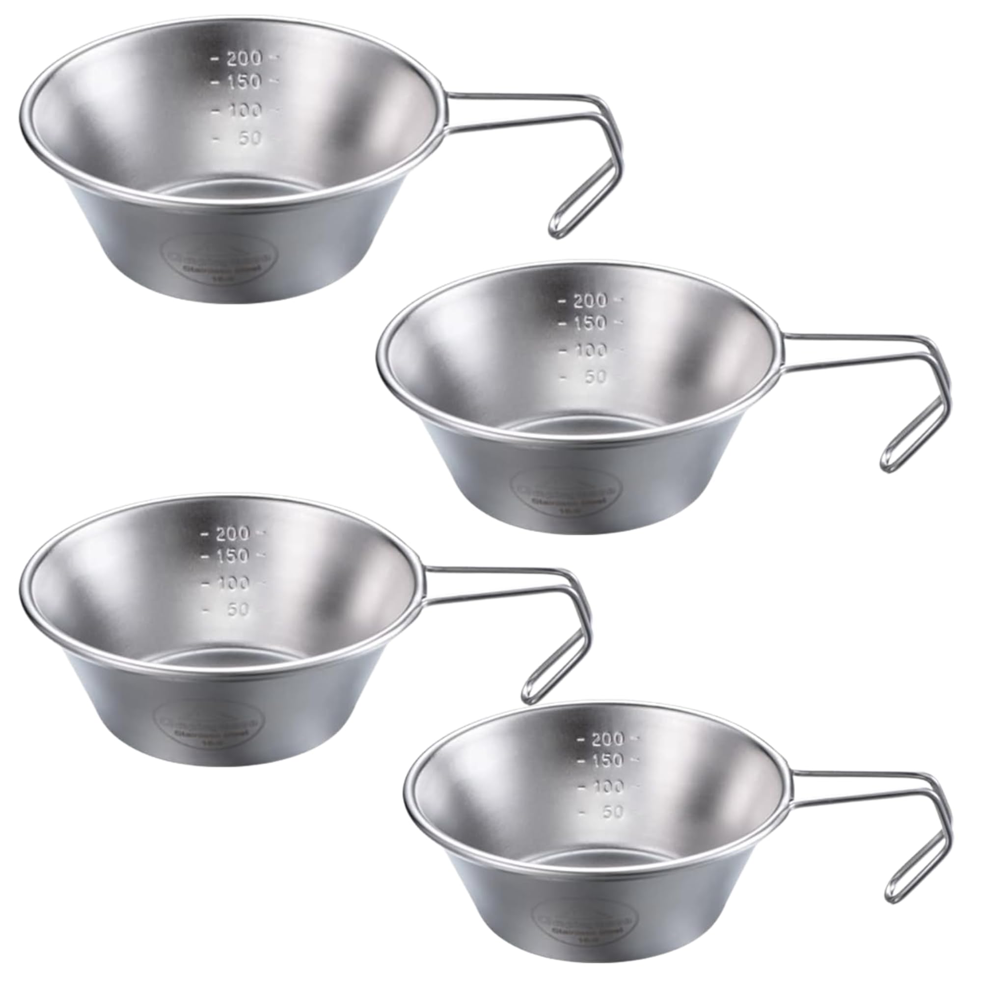 Amazon.com: CAMPINGMOON 2pcs/4pcs Set Stainless Steel Camping