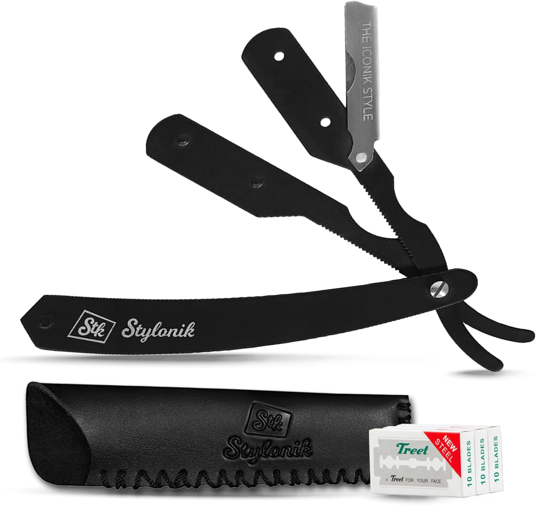 Amazon.com: The Beard Club Straight Razor for Men - Navajas Para ...