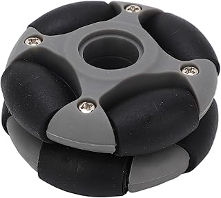 48mm Omnidirectional Wheel, Durable Soft Nylon PE with High Load Stability Widely Used for Replacement of Omnidirectional Wheel with Couplings for Robot