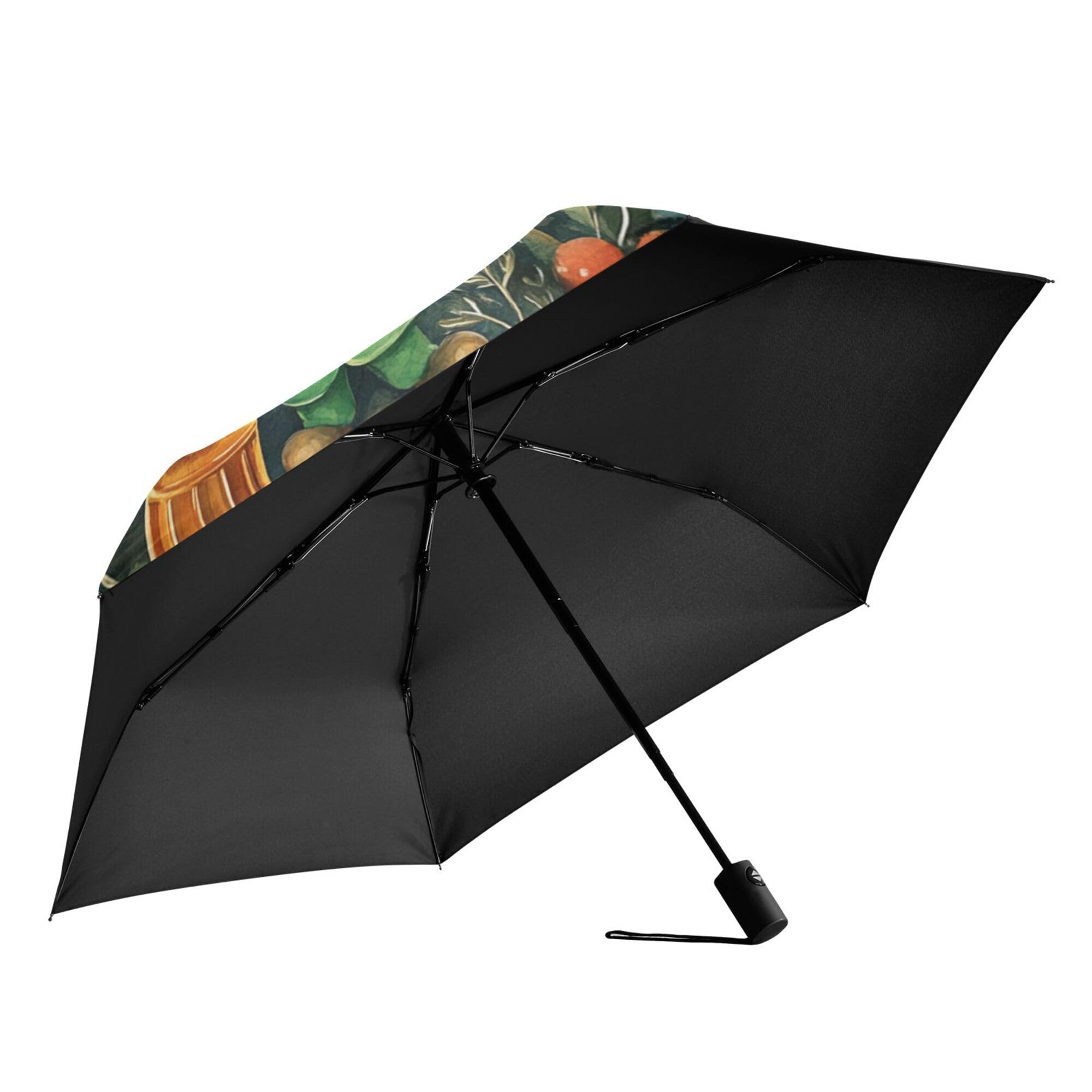 JUNZAN St.Patrick's Lucky Green Shamrocks Umbrellas For Rain 39 Inch Heavy Duty Automatic Open Close Kids Umbrellas for Boys Outdoor Defence Accessories