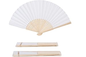 White Paper Paper Fans in Bulk for Weddings and Home Decor
