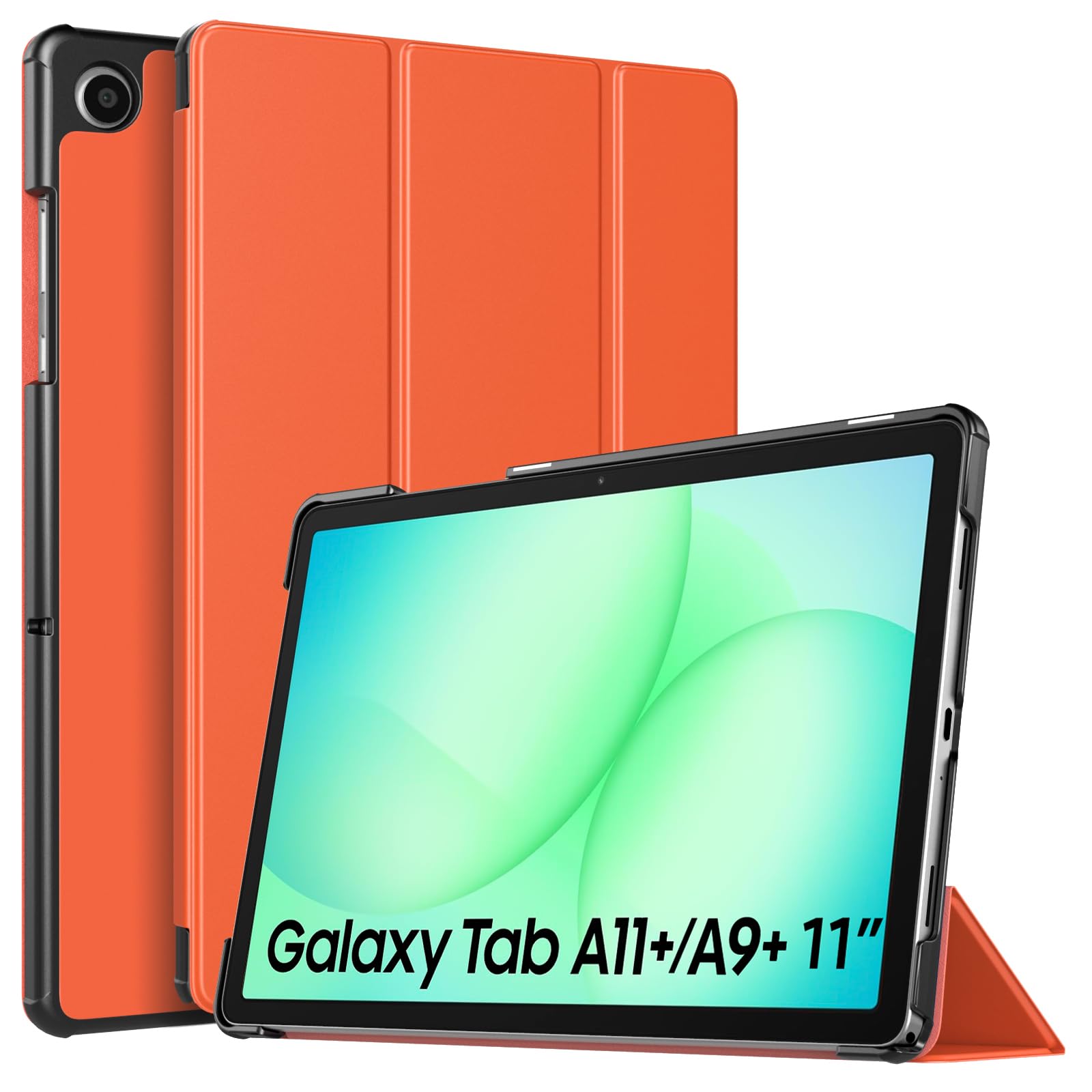 TiMOVO Hülle für Samsung Galaxy Tab A11+ Plus/A9+ Plus 11 Zoll (2025/2023), Schlanke, Leichte Schutzhülle mit Ständer und Harter Rückseite, Auto Aufwachen/Schlafen