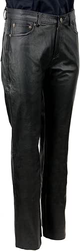 Milwaukee Leather LKL6790 Women's Classic 5 Pocket Black Casual Motorcycle