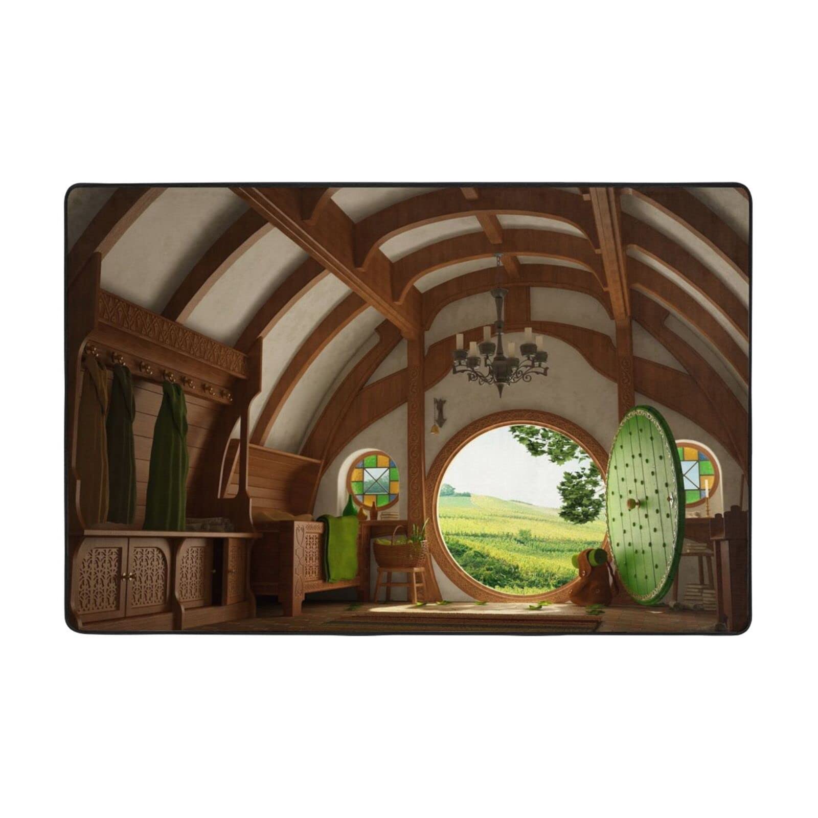 Tapis flanelle douce PEIXEN Country Gate pour réchauffer les sols froids du salon